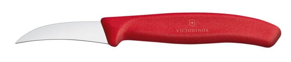 Lenktas daržovių peilis, Victorinox, Raudona, (L)162mm