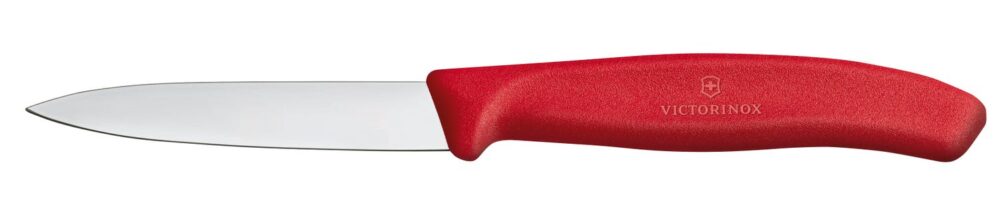 Daržovių peilis lygus, Victorinox, Raudona, (L)190mm
