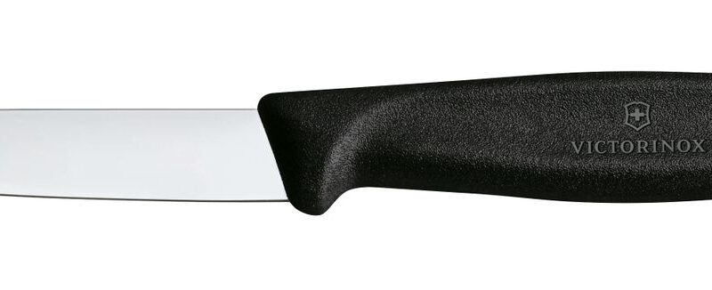 Daržovių peilis lygus, Victorinox, Juodas, (L)190mm