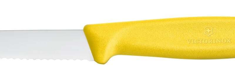Dantytas daržovių peilis, Victorinox, Geltonas, (L)190mm
