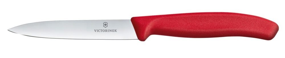 Daržovių peilis lygus, Victorinox, Raudona, (L)212mm