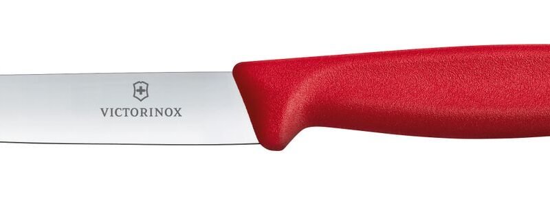 Daržovių peilis lygus, Victorinox, Raudona, (L)212mm
