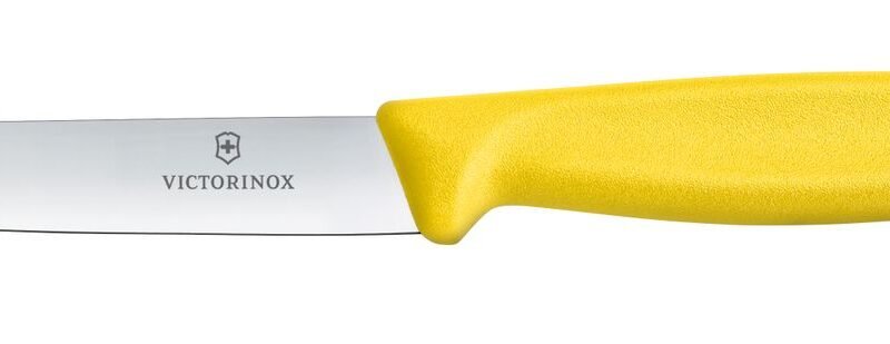 Daržovių peilis lygus, Victorinox, Geltonas, (L)212mm