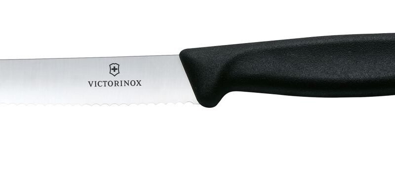 67833_2020 Pomidorų peilis, Victorinox, Juodas, (L)219mm