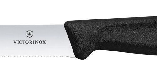 Sūrio ir dėšros peilis, Victorinox, Juodas, (L)219mm