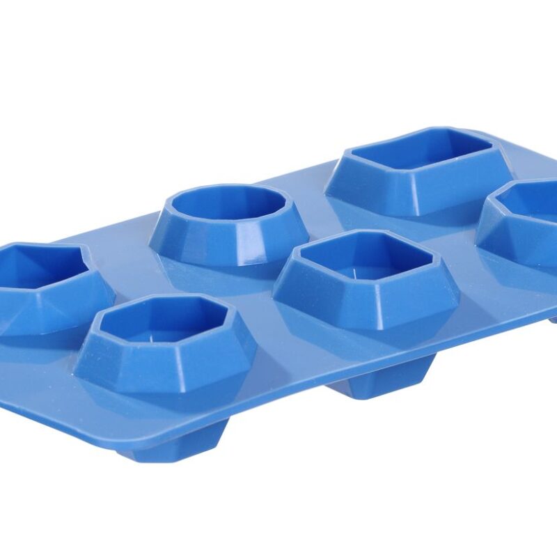 Brangakmenių pavidalo ledo kubelių forma, BarUp, Mėlynas, 2 vnt., 190x105x(H)30mm