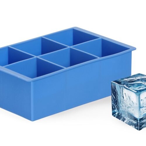 XL dydžio ledo kubelių forma, BarUp, Mėlynas, 170x110x(H)52mm