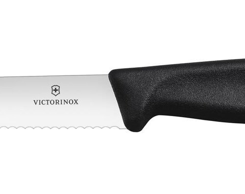 Kepsnių ir picos peilis, Victorinox, Juodas, 2 vnt., (L)232mm