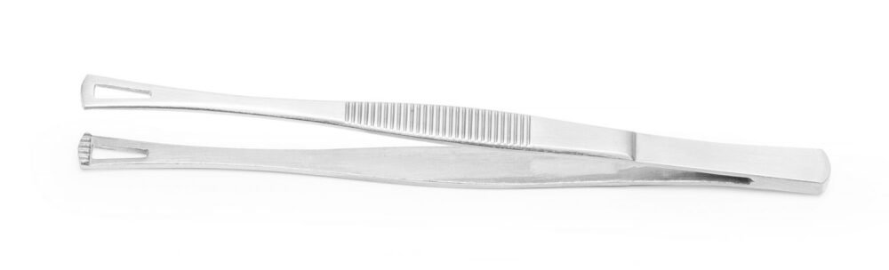 Pincetas suapvalintais galais, HENDI, (L)145mm