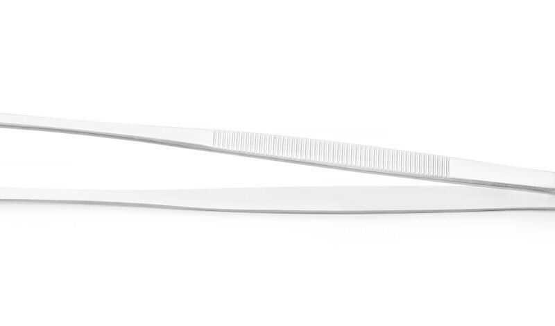 Pincetas suapvalintais galais, HENDI, (L)305mm