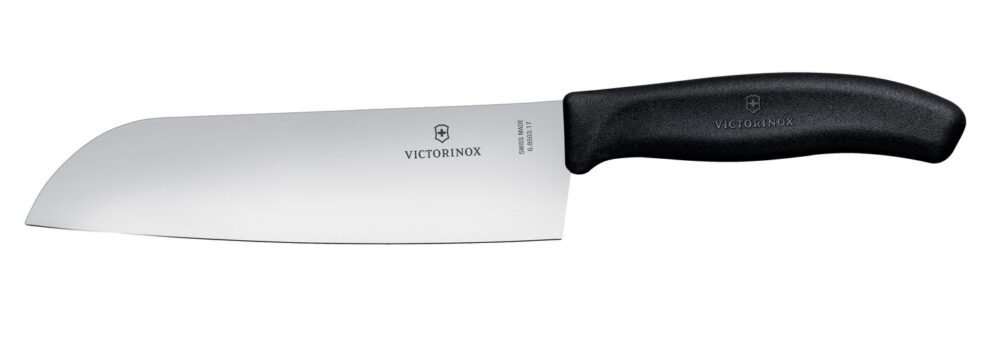 Santoku peilis „Granton“ kraštu, Victorinox, Juodas, (L)298mm