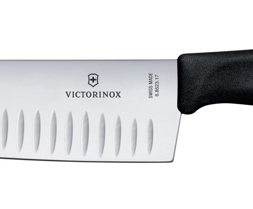 Santoku peilis „Granton“ kraštu, Victorinox, Juodas, (L)298mm