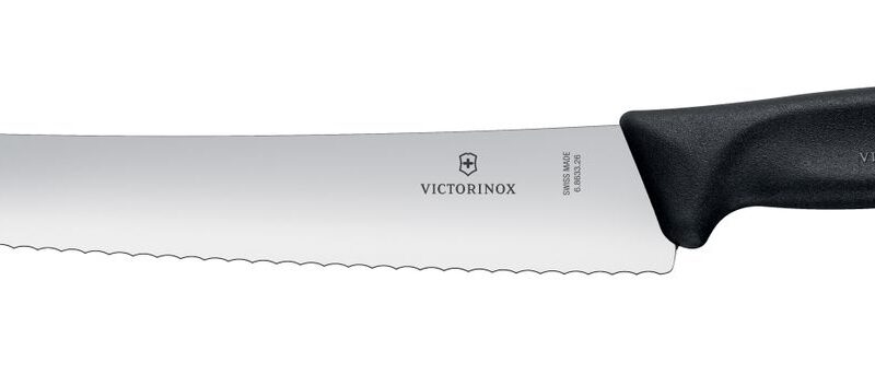 Tortų peilis, Victorinox, Juodas, (L)390mm