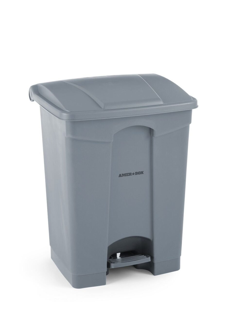 Konteineris atliekoms su pedalu, AmerBox, 68L, Šviesiai pilkas, 490x410x(H)660mm