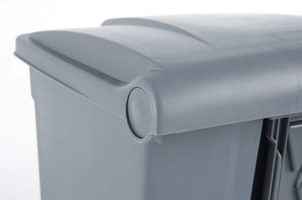 Konteineris atliekoms su pedalu, AmerBox, 68L, Šviesiai pilkas, 490x410x(H)660mm