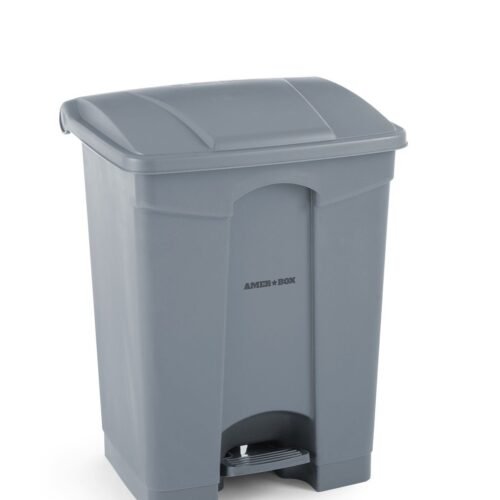 Konteineris atliekoms su pedalu, AmerBox, 87L, Šviesiai pilkas, 500x410x(H)815mm