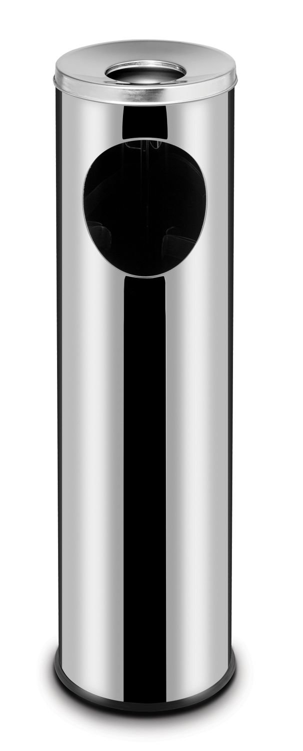 Šiukšliadėžė su pelenine, HENDI, 15L, ⌀200x(H)700mm