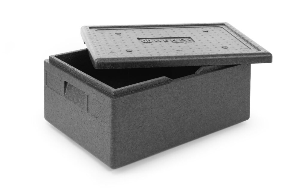 707746_2 Termokonteineris iš kopolimero piocelan, HENDI, Kitchen Line, GN 1/1, 40L, Juodas, 600x400x(H)283mm