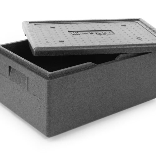 707746_2 Termokonteineris iš kopolimero piocelan, HENDI, Kitchen Line, GN 1/1, 40L, Juodas, 600x400x(H)283mm