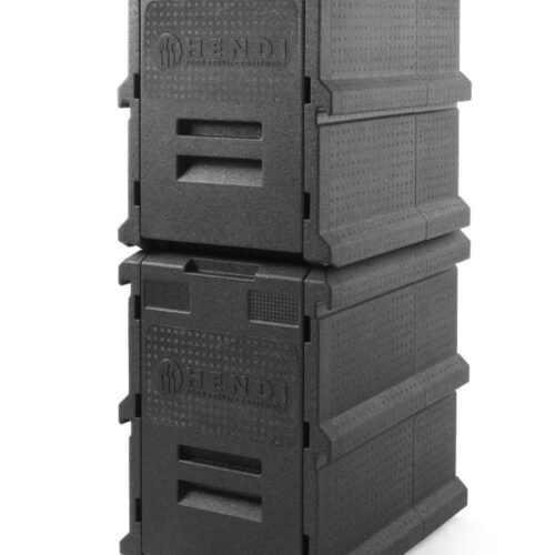 Išvažiuojamiesiems pokyliams skirtas termokonteineris, HENDI, Profi Line, GN 1/1, 100L, 635x465x(H)660mm