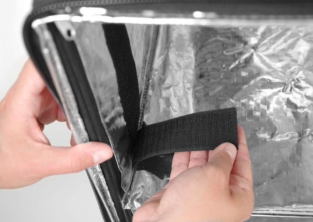 Izoliuota maisto pristatymo kuprinė, HENDI, 75,2L, Juodas, 410x410x(H)480mm