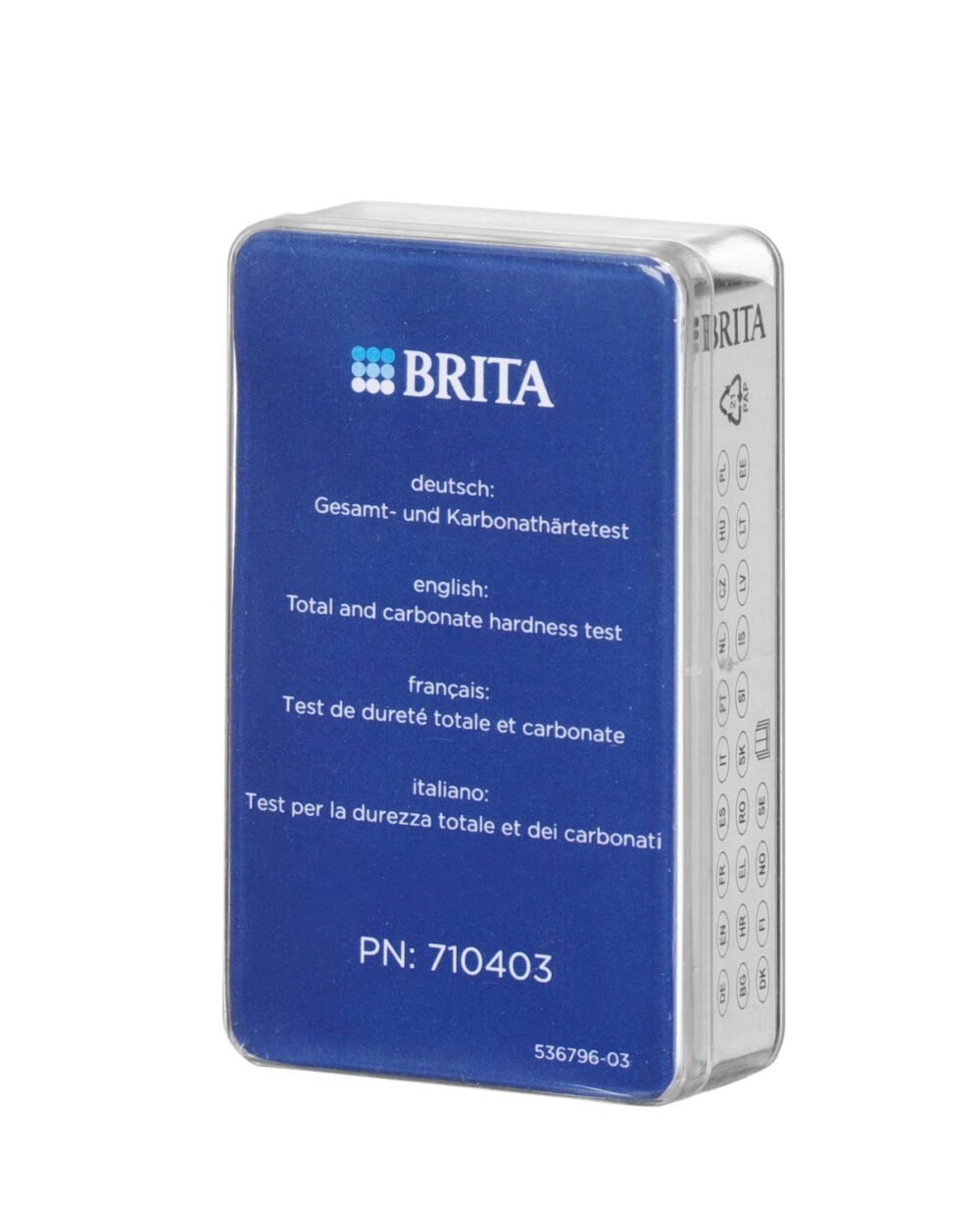 Karbonatinio kietumo ir bendrojo kietumo testų rinkinys, Brita