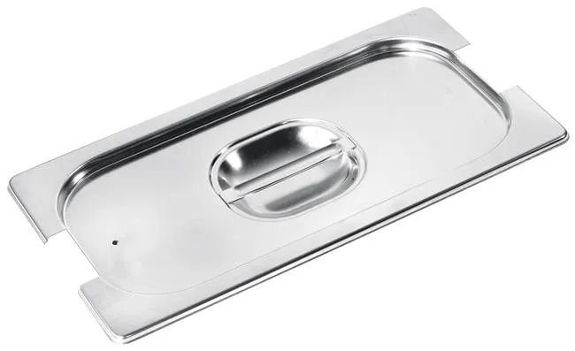 Gastro talpų GN dangtis su silikoniniu tarpikliu ir rankenėlių ėmimo įdubomis, HENDI, Profi Line, GN 2/3, xmm