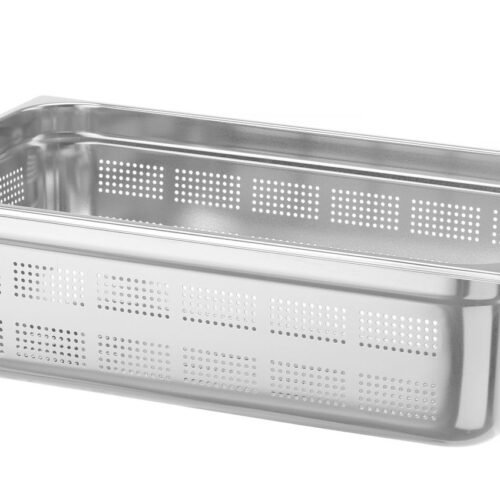 Perforuota talpykla GN 1/1, HENDI, Profi Line, GN 1/1, 21L, Šviesiai pilkas, (H)150mm