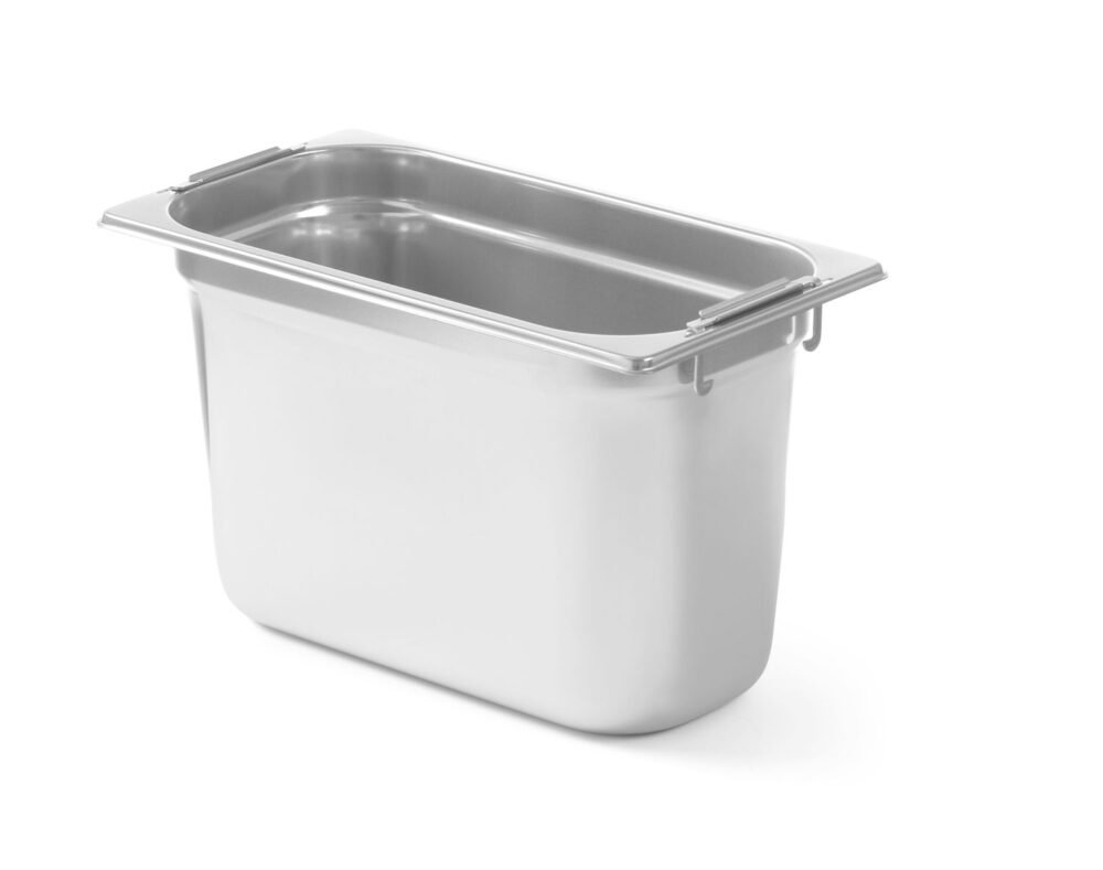 GN konteineris su ištraukiamomis rankenomis, HENDI, Profi Line, GN 1/3, 3,9L, 325x176x(H)100mm