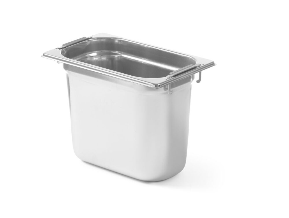 Talpykla GN 1/4 su slepiamomis rankenomis, HENDI, Profi Line, GN 1/4, 5,5L, (H)200mm