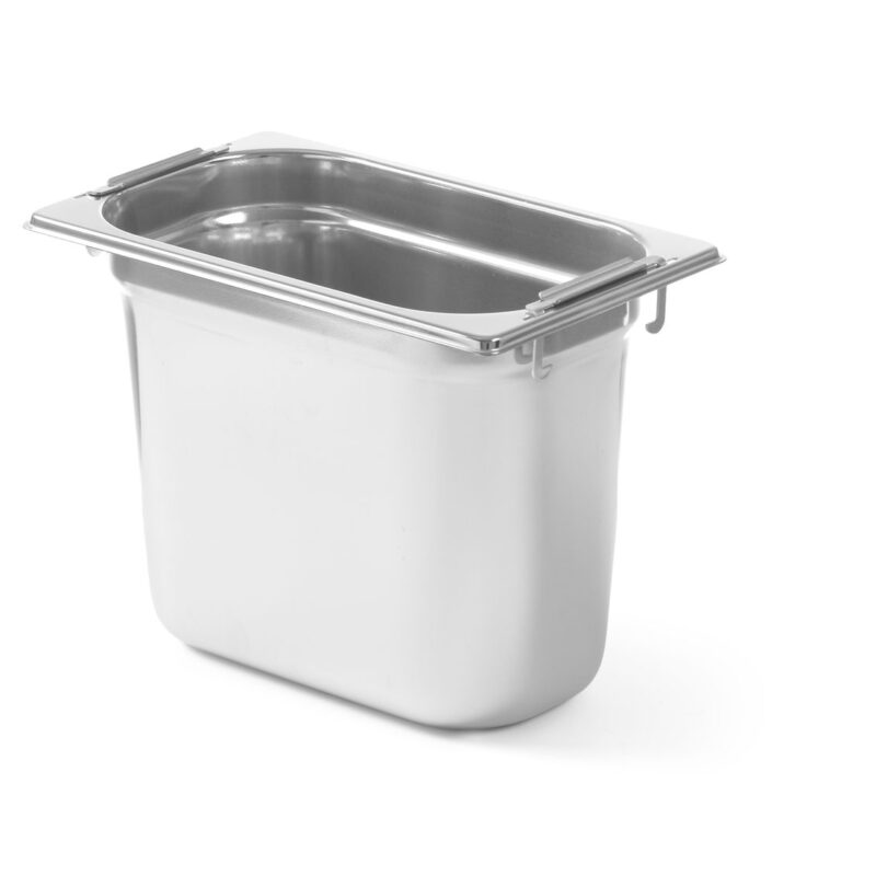 Talpykla GN 1/4 su slepiamomis rankenomis, HENDI, Profi Line, GN 1/4, 5,5L, (H)200mm