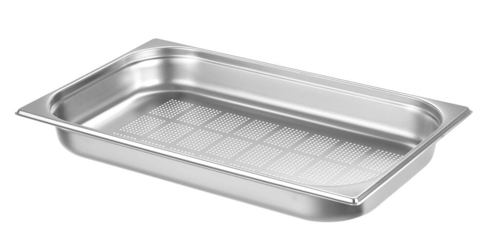 Perforuota talpykla GN 1/1, HENDI, Kitchen Line, GN 1/1, 9L, (H)65mm