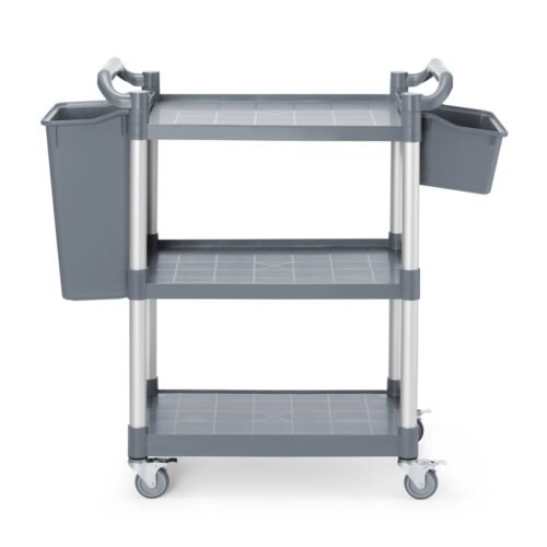 3 lentynų polipropileno vežimėlis, mažas, AmerBox, 800x420x(H)945mm