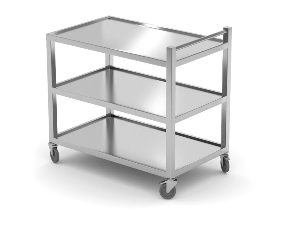 810224_HENDI_2024 3 lentynų serviravimo vežimėlis – suvirintas, HENDI, 800x500x(H)950mm