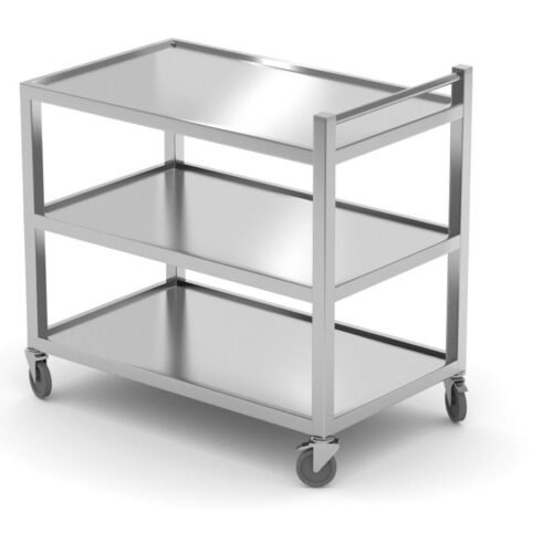 810224_HENDI_2024 3 lentynų serviravimo vežimėlis – suvirintas, HENDI, 800x500x(H)950mm