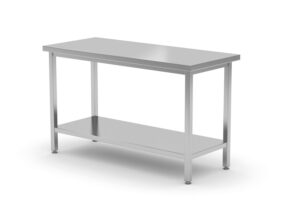 Kriauklės stalas, suvirintas, su spintele ir varstomomis durelėmis, HENDI, Profi Line, 600x700x(H)850mm