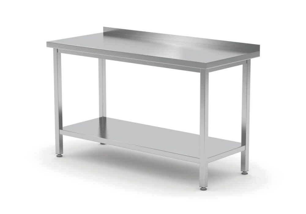 Sieninis stalas su lentyna – susukamas, gylis 600 mm, HENDI, Profi Line, 1000x600x(H)850mm