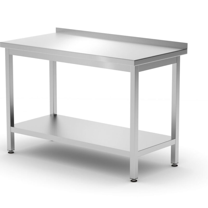 Sieninis stalas su lentyna – susukamas, gylis 600 mm, HENDI, Profi Line, 1200x600x(H)850mm