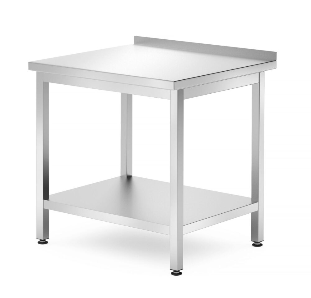 Sieninis stalas su lentyna – surenkamas, gylis 700 mm, HENDI, Profi Line, 800x700x(H)850mm
