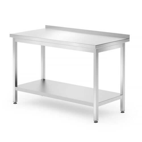 Sieninis stalas su lentyna – surenkamas, gylis 700 mm, HENDI, Profi Line, 1200x700x(H)850mm