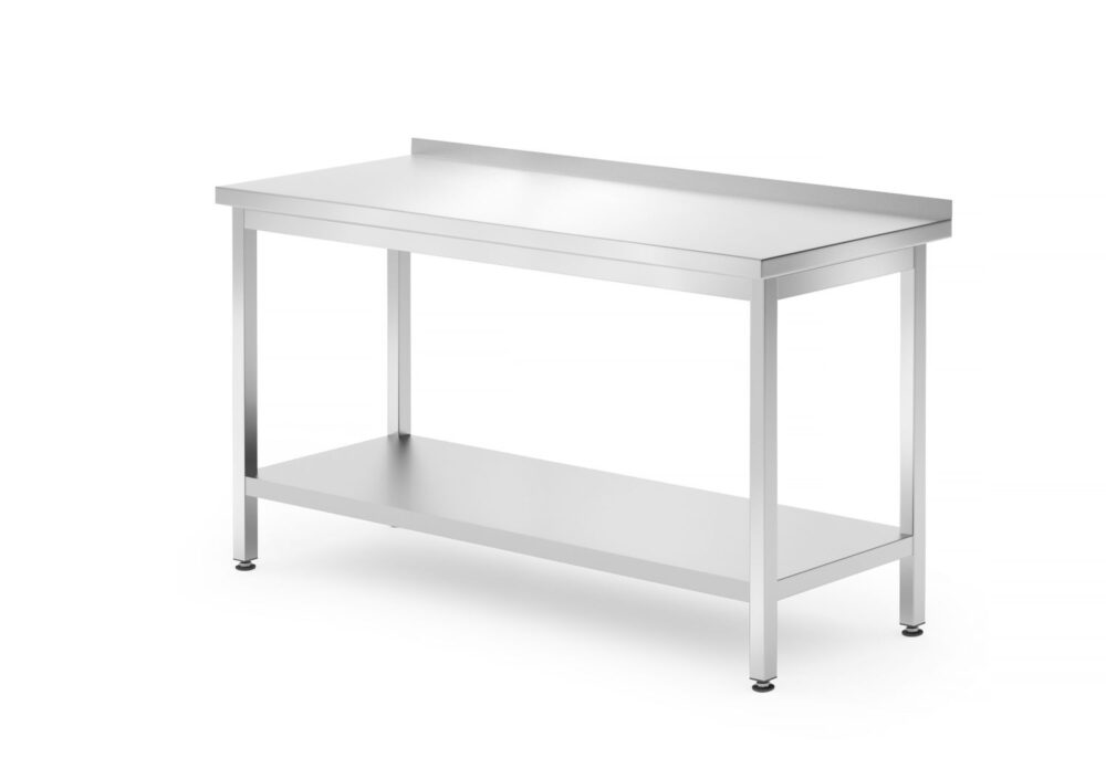 Sieninis stalas su lentyna – surenkamas, gylis 700 mm, HENDI, Profi Line, 1400x700x(H)850mm