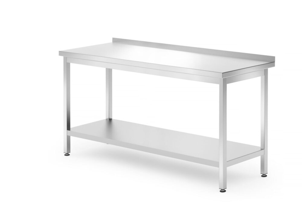Sieninis stalas su lentyna – surenkamas, gylis 700 mm, HENDI, Profi Line, 1600x700x(H)850mm