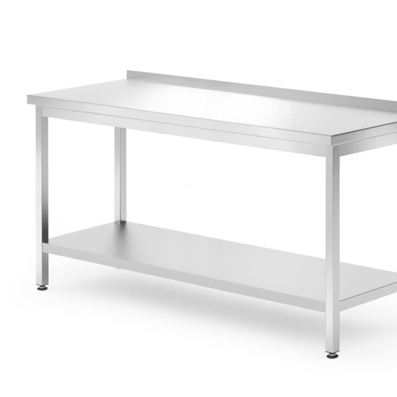 Sieninis stalas su lentyna – surenkamas, gylis 700 mm, HENDI, Profi Line, 1600x700x(H)850mm