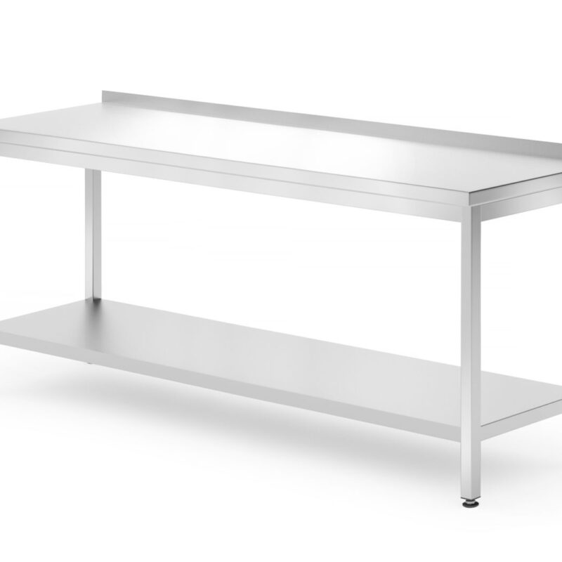 Sieninis stalas su lentyna – surenkamas, gylis 700 mm, HENDI, Profi Line, 1800x700x(H)850mm