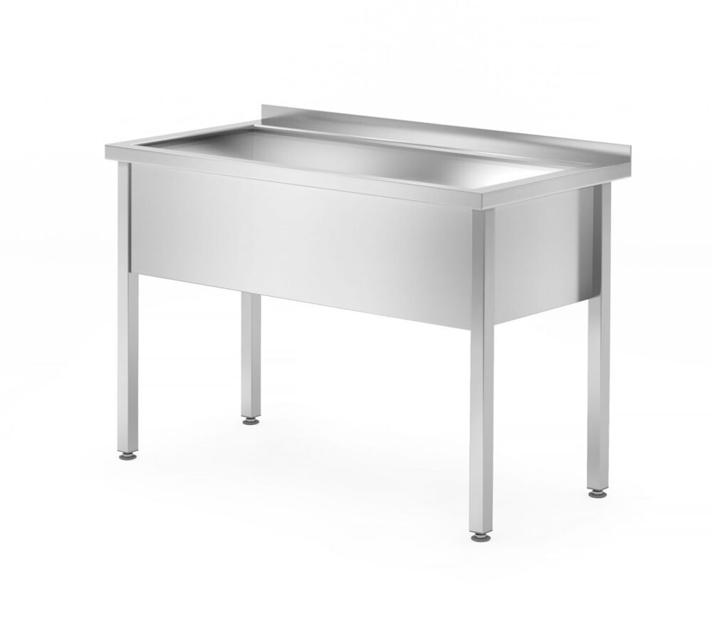 812860 Stalas su viena plovimo vonia – suvirintas, gylis 700 mm, kameros aukštis 300 mm, HENDI, Profi Line, 1000x700x(H)850mm