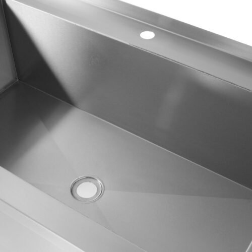 812860_2_2020 Stalas su viena plovimo vonia – suvirintas, gylis 700 mm, kameros aukštis 300 mm, HENDI, Profi Line, 1000x700x(H)850mm
