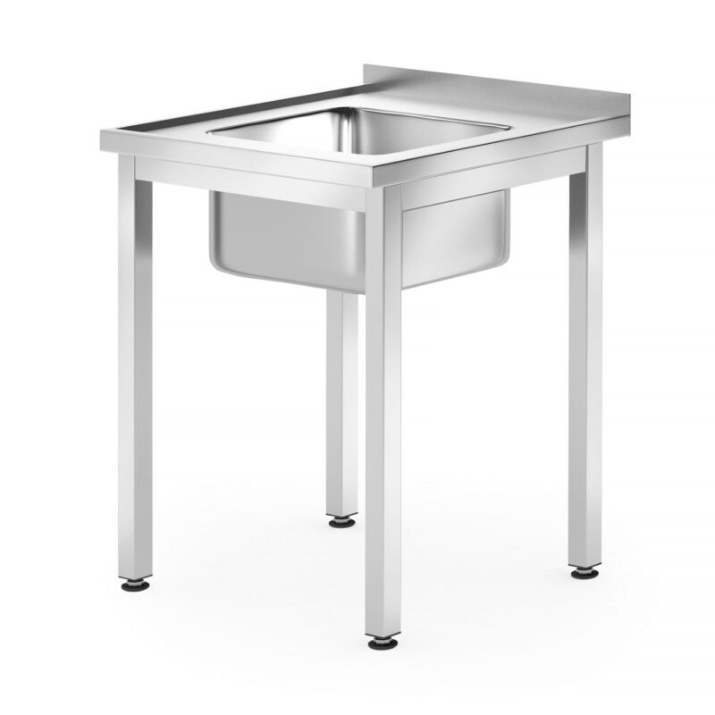 Stalas su kriaukle – susukamas varžtais, gylis 700 mm, HENDI, Profi Line, 600x700x(H)850mm
