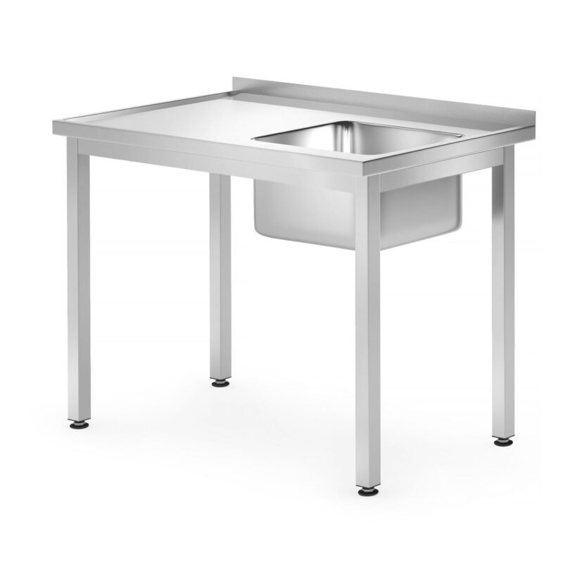 Stalas su kriaukle – susukamas varžtais, gylis 700 mm, HENDI, Profi Line, 1000x700x(H)850mm