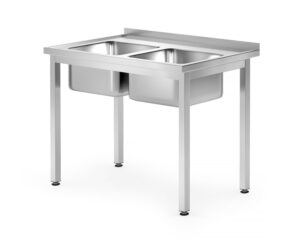 Sieninis stalas su lentyna – susukamas, gylis 600 mm, HENDI, Profi Line, 1800x600x(H)850mm