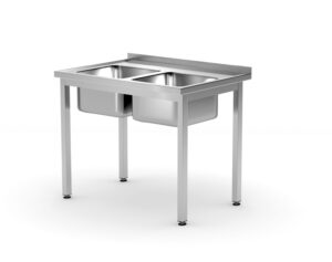 Sieninis stalas su lentyna – surenkamas, gylis 700 mm, HENDI, Profi Line, 1600x700x(H)850mm